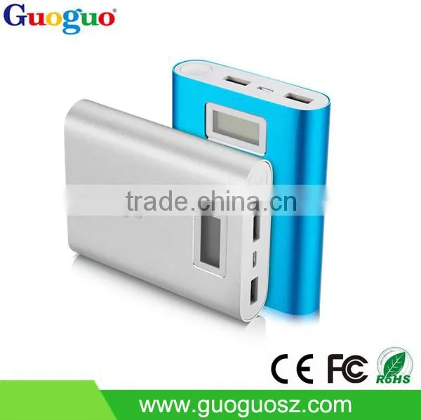 Manufacture Smart 10400mAh Universal Aluminium Housing Power Charger with LCD Display