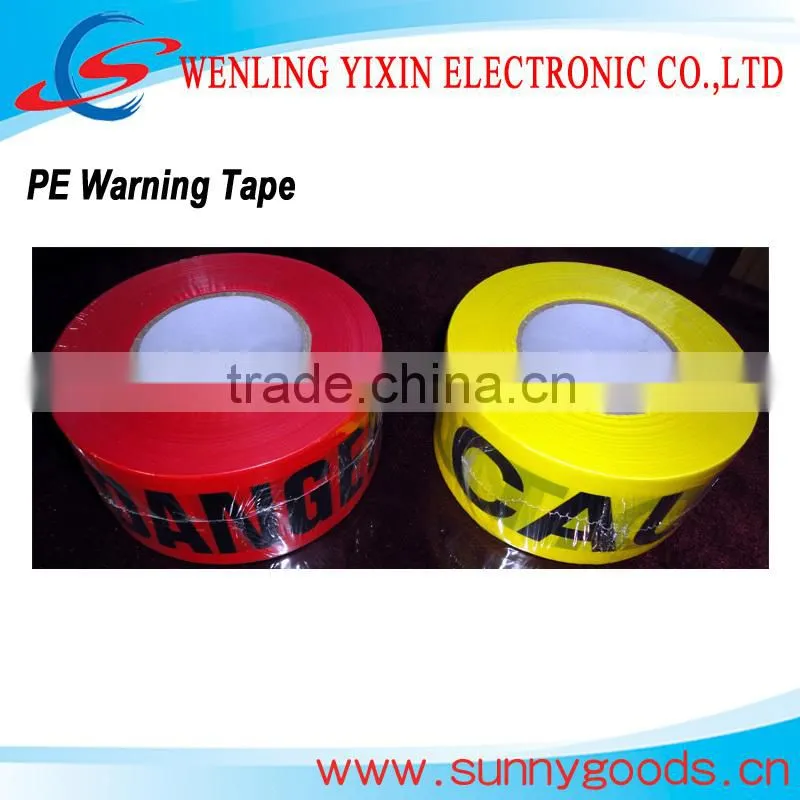 Red and White PVC Caution Tape