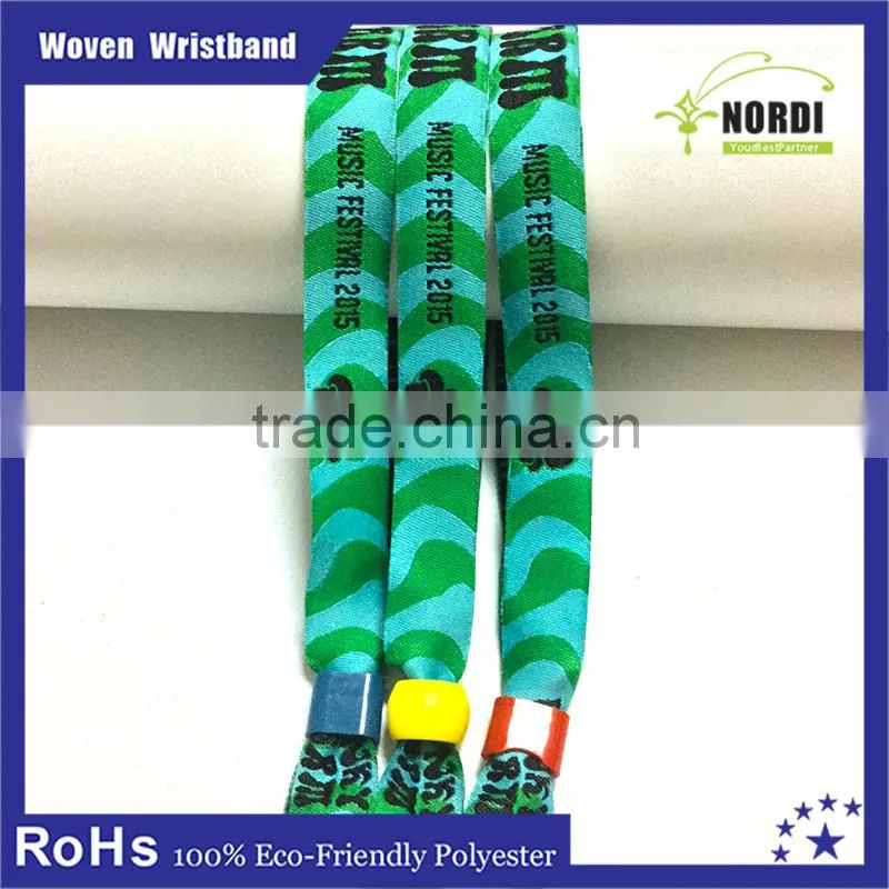 cheap customized fabric wristbands for events&rfid wristband