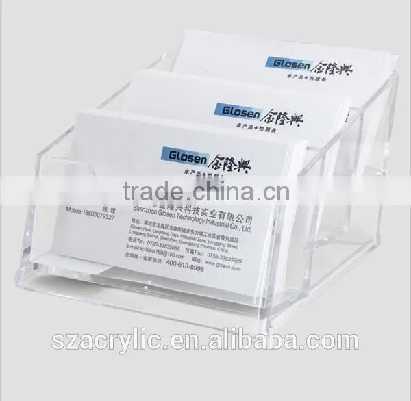 acrylic business card desk holders