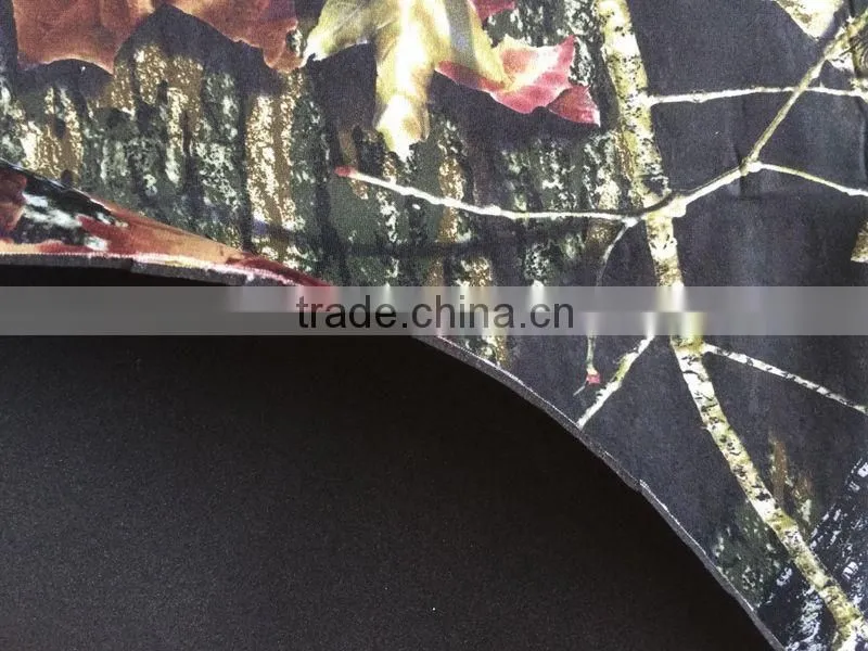 camo neoprene fabric coated various designs for diving suit,waders