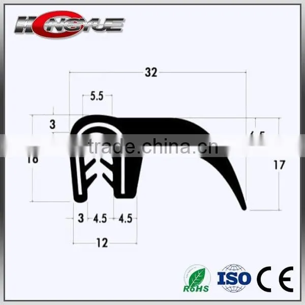 u shaped edge trims protective door window frame epdm car rubber seals