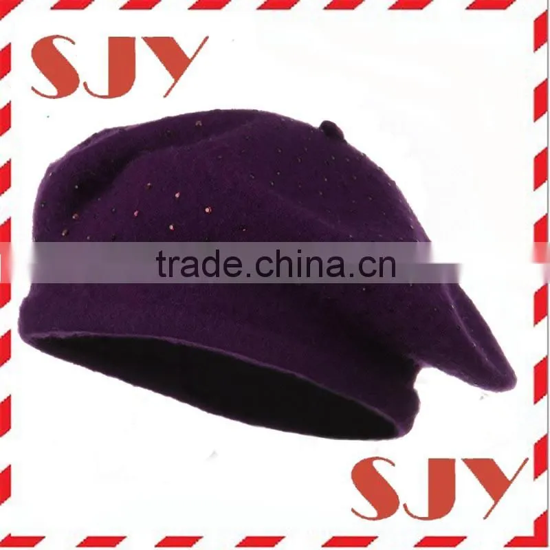 2014 New style Wool felt franch fashion beret for girls