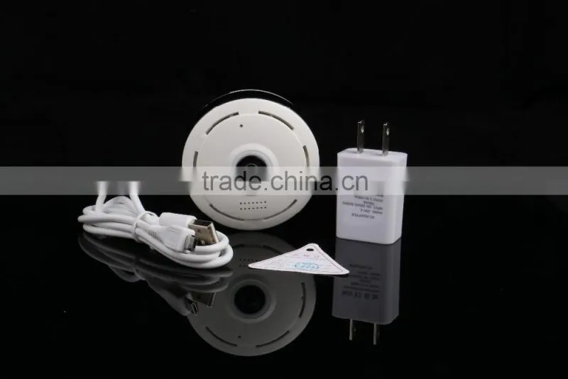 Factory price 1080p wifi wireless 360degree panoramic camera indoor fisheye camera.
