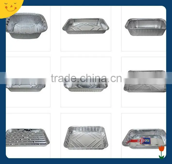Disposable Aluminium foil food container for BBQ
