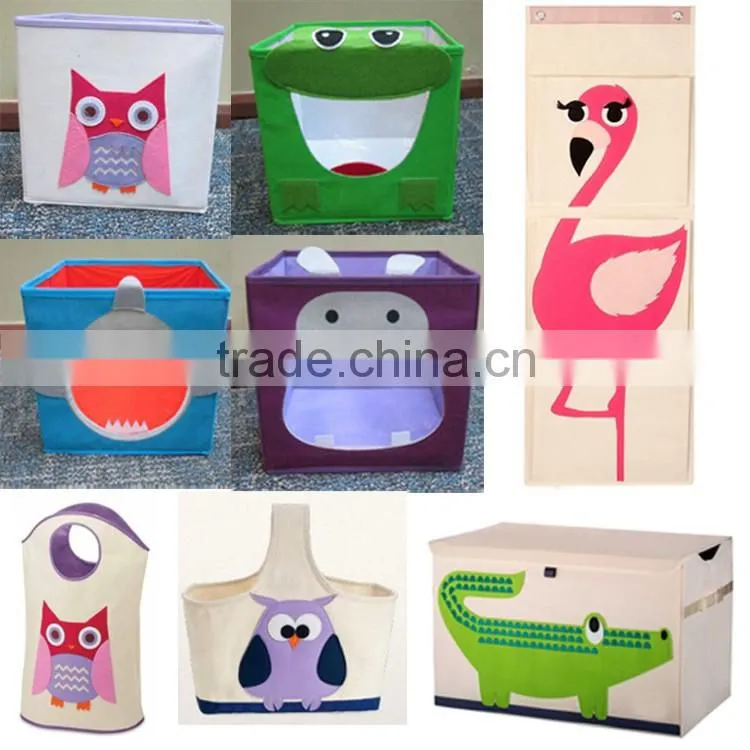 Best Seller Textile Organizer Cotton Canvas Storage Caddy with Felt Embroidery