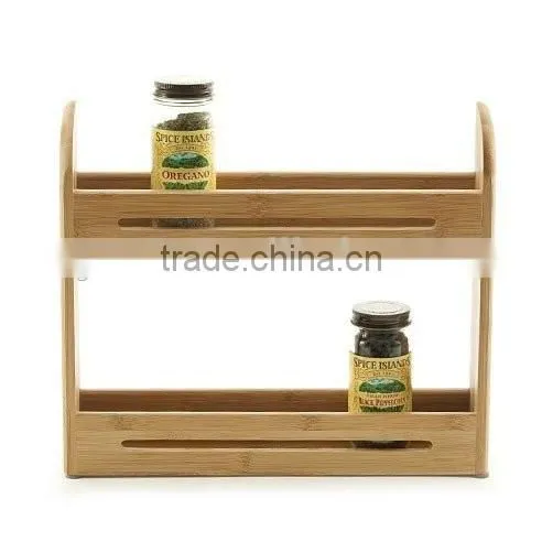 Bamboo 3 Tier Spice Rack Drawer Tray