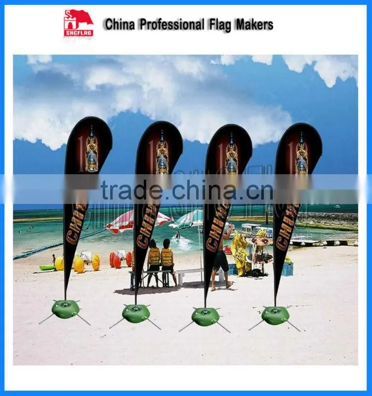 Custom Outdoor Banner Stands Displays Beach Feather Flag Pole