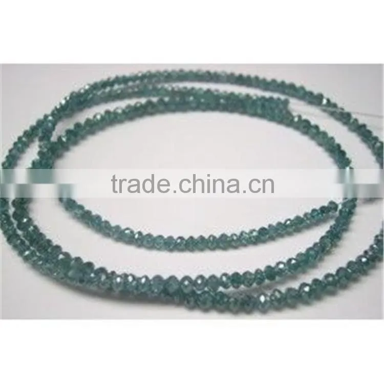 Blue Diamond Faceted Beads
