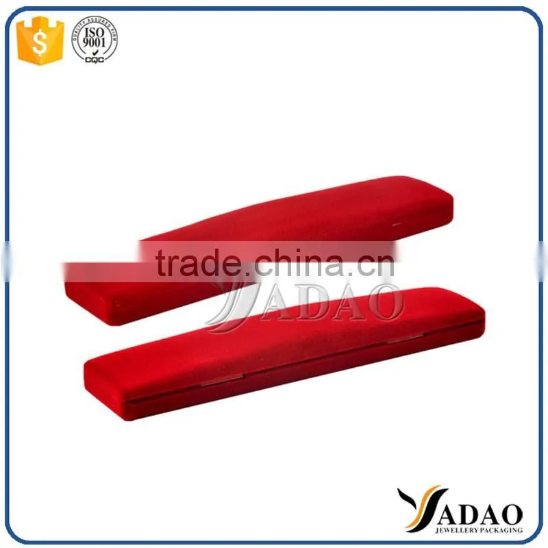 China Manufacturers Imported customized velvet jewelry necklace box