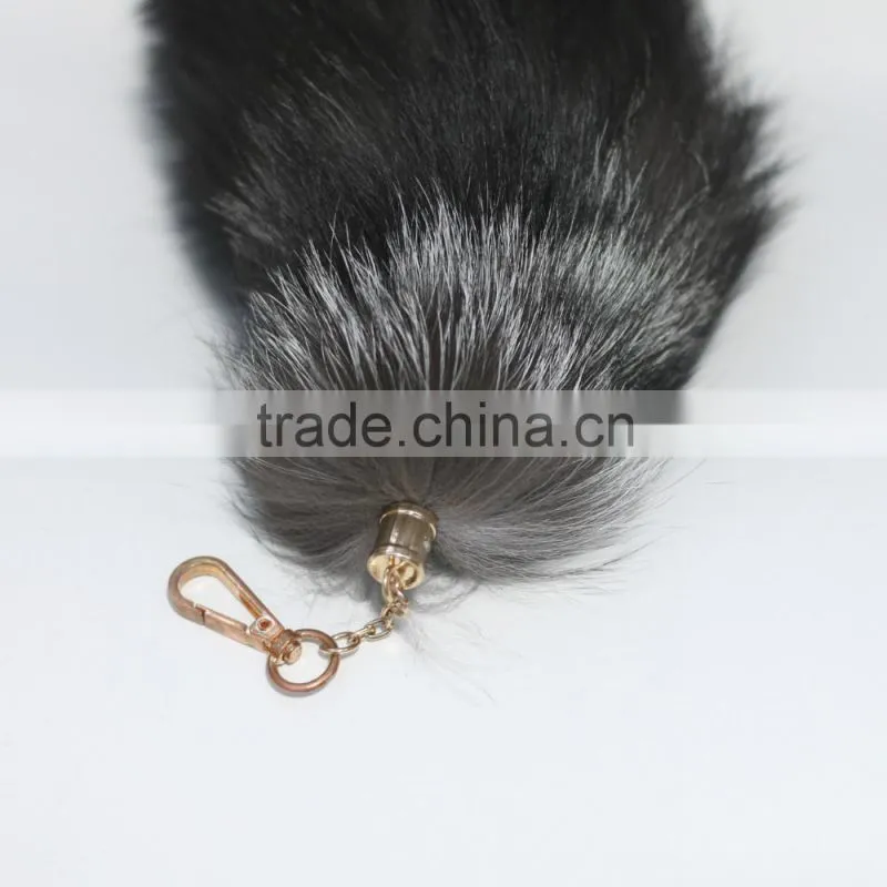 wholesale fashion fox tail fur key chain from China