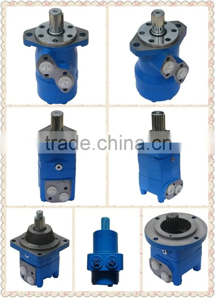BMTW/OMTW 4 bolts wheel flange cone shaft with big torque hydraulic drive wheel motor