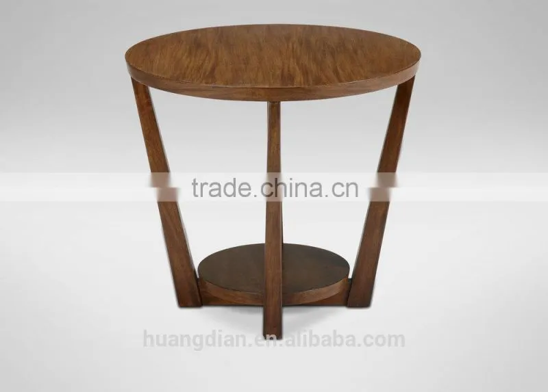 cheap modern home furniture round solid wood coffee table CT7036