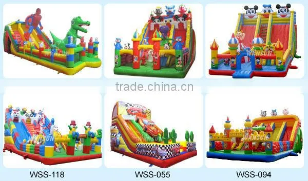 Warmly welcomed Kids jumper inflatable slides wet dry combo