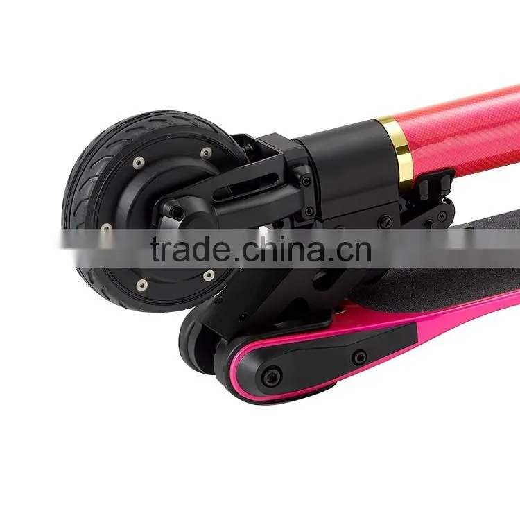 2016 The Lightest Carbon Fiber Electric Scooter Electric Folding Bicycle With Samsung battery.
