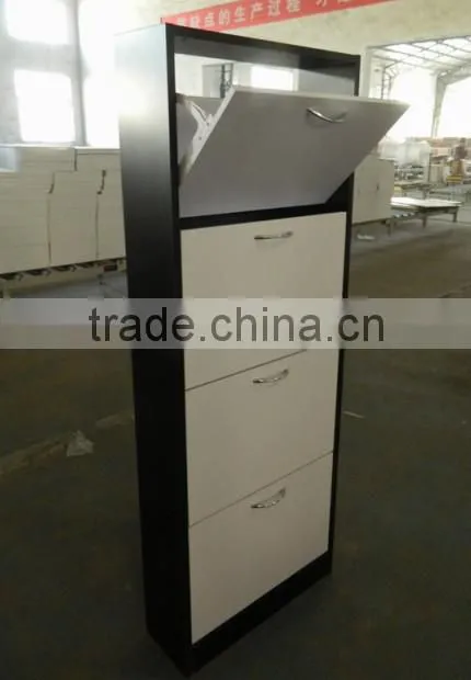 cheap price melamine MDF shoe cabinet/shoe rack