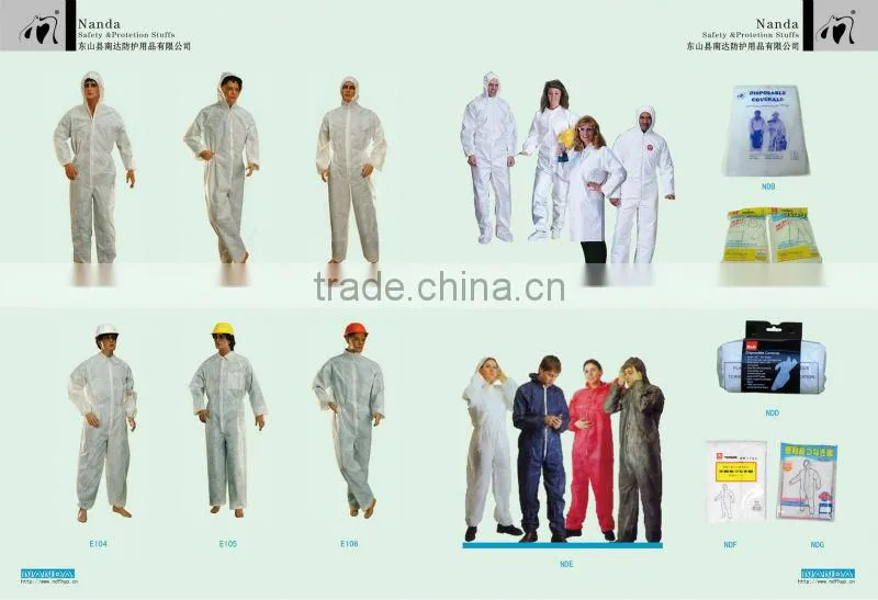 isolation non-woven disposable coverall