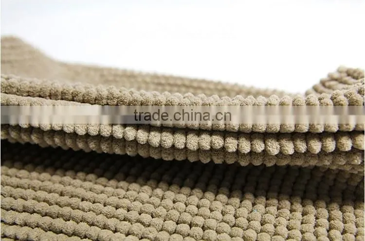 non skid SEBS back washable chenille mat