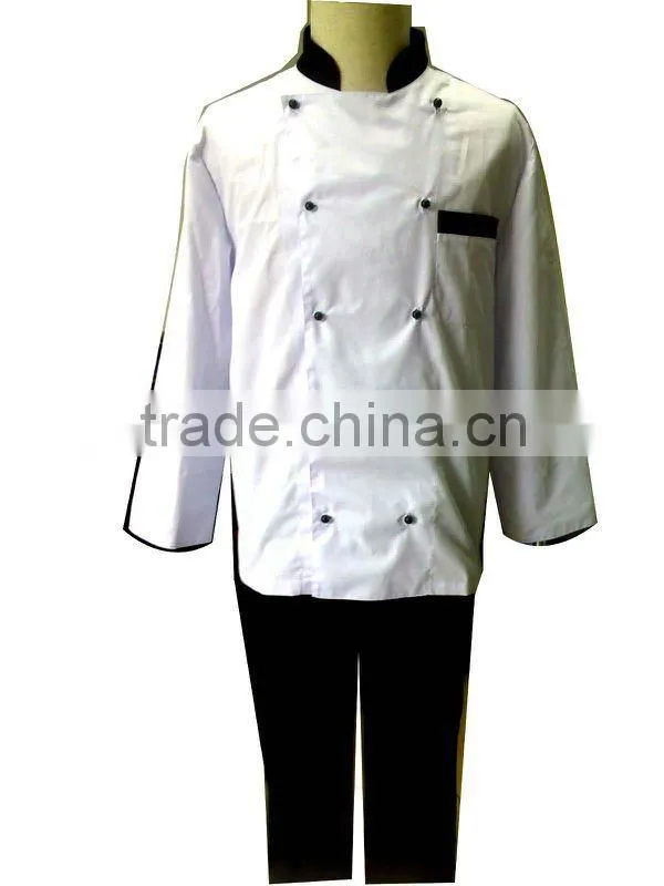 OEM TC hotel white chef coat uniform