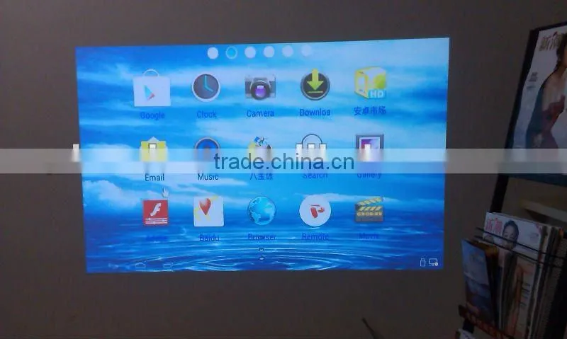 Hottes!!! Luxcine world 1st 1080p android 4.0 OS wireless 3D laptop projector