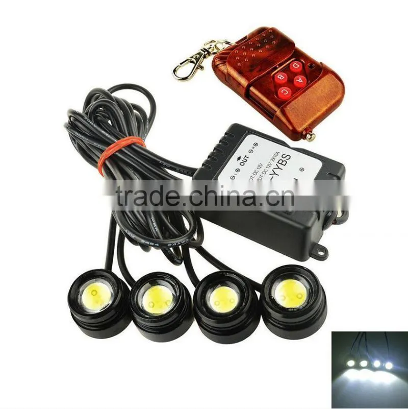 Wireless Remote control 16 Models Strobe Flash Eagle Eye LEDs Car Light Eagle Eye Backup Light Fog Driving Lamp