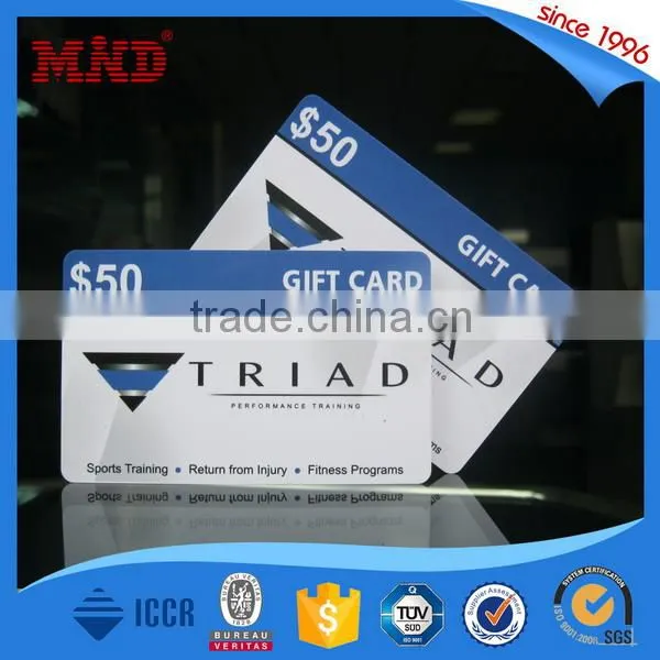 MDP279 CMYK Printable Barcode Gift Cards Supplier