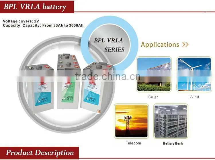 2 volt lead acid solar panel battery 2volt 500ah battery for solar system