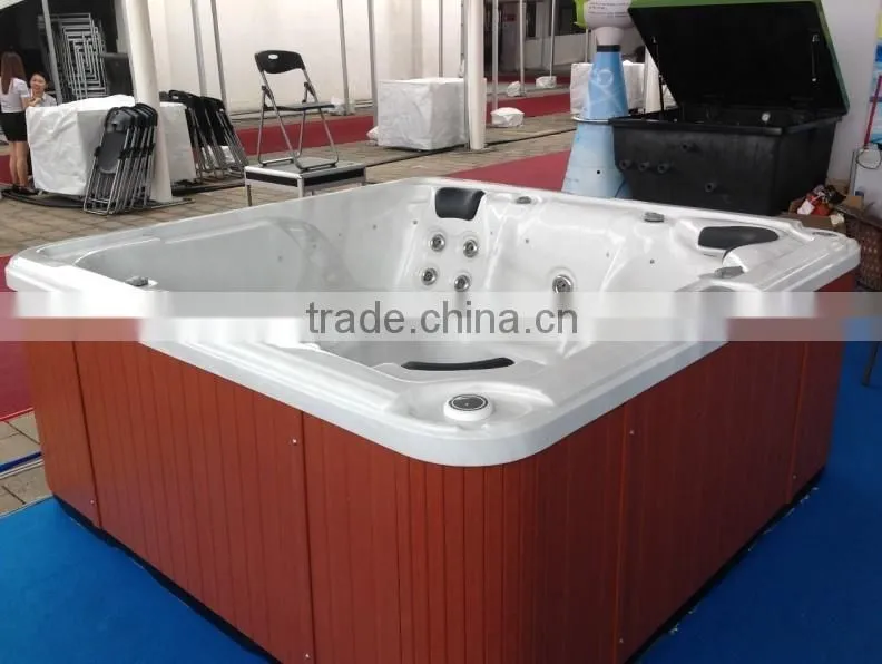 Hot sale new acrylic acrylic bathtub for 5 person outdoor whirlpool hot tub JY8016