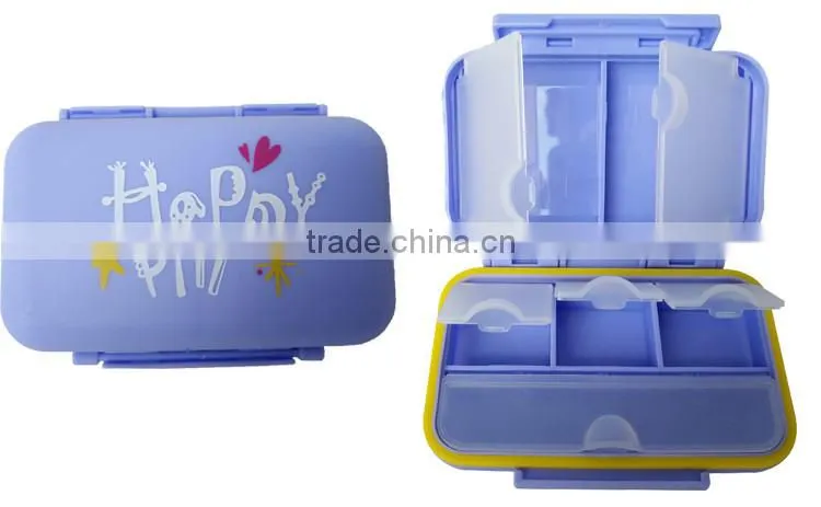 Children& adults wholesale medication plastic weekly pill box case
