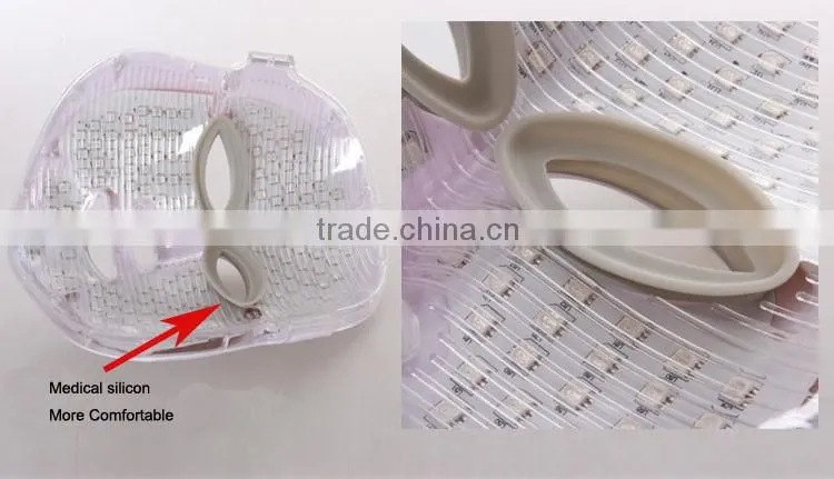 PDT led beauty light mask facial mask for skin rejuvenation equipment skin mask Photon mask 3 Colors Lights for home use