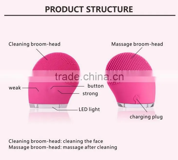 Portable skin care deep cleansing electric face brush,face cleaning brush,face cleansing brush from china EYCO BEAUTY
