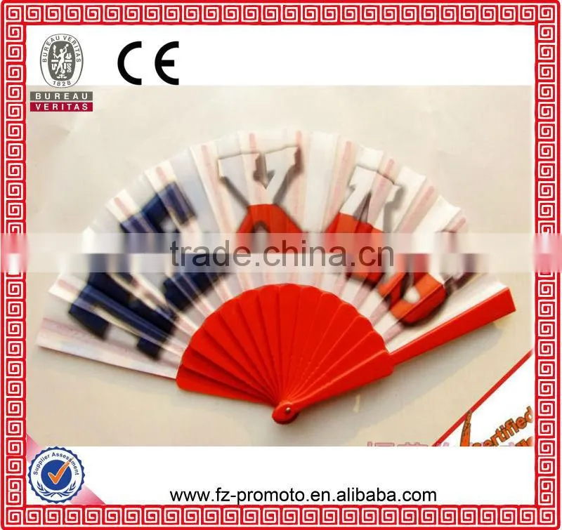 custom printed summer promotion fashion folding fans