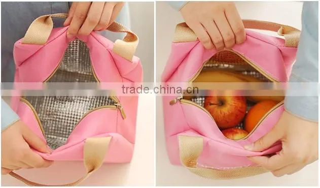 fashion inspissate isothermic bags tote lunch bag