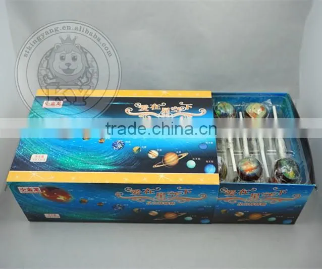 Fancy lollipop candy with pattern
