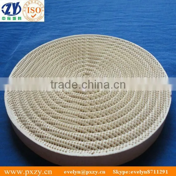 Infrared cordierite honeycomb ceramic plate for BBQ