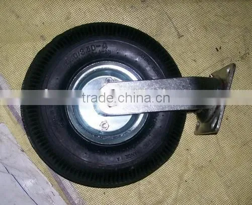 Pneumatic wheel 3.50-4 heavy duty caster wheel 10 inch