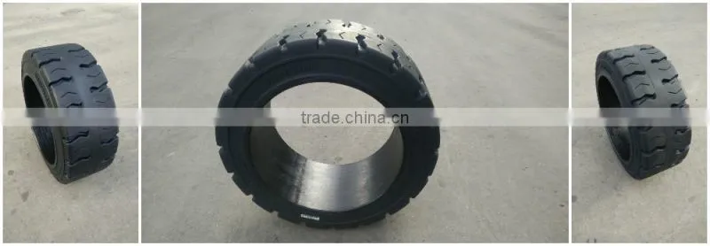 Gnie Scissor lift platform wheel 18x7x12.125 18x7x12 1/8 solid tire with rims wheel