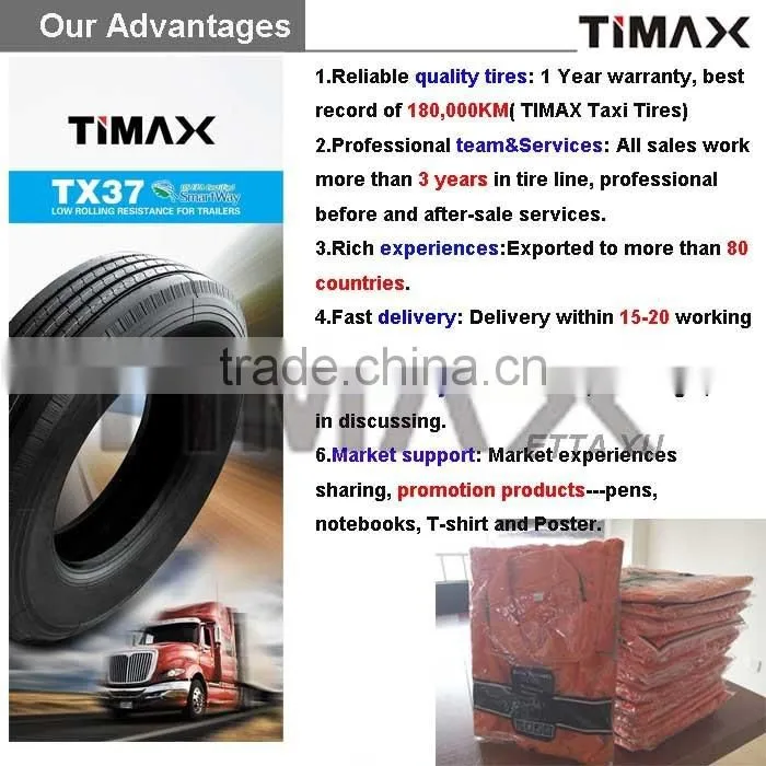 TIMAX Best chinese brand truck tire heavy-duty 11R22.5 truck tire