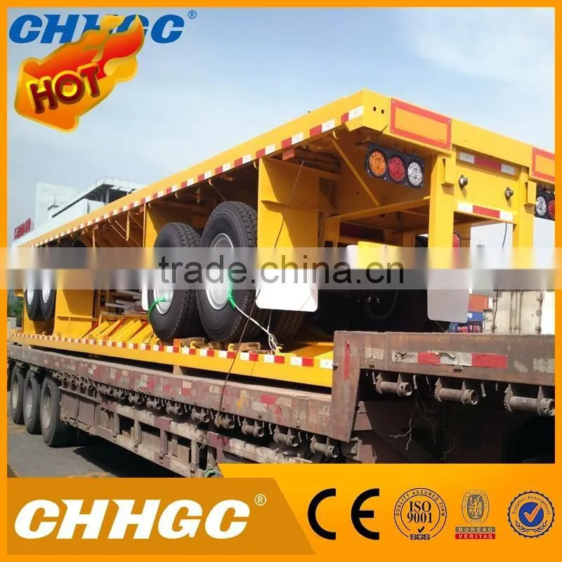 china manufacturer direct supplier 3 axle 40ft flatbed container semi trailer made in China