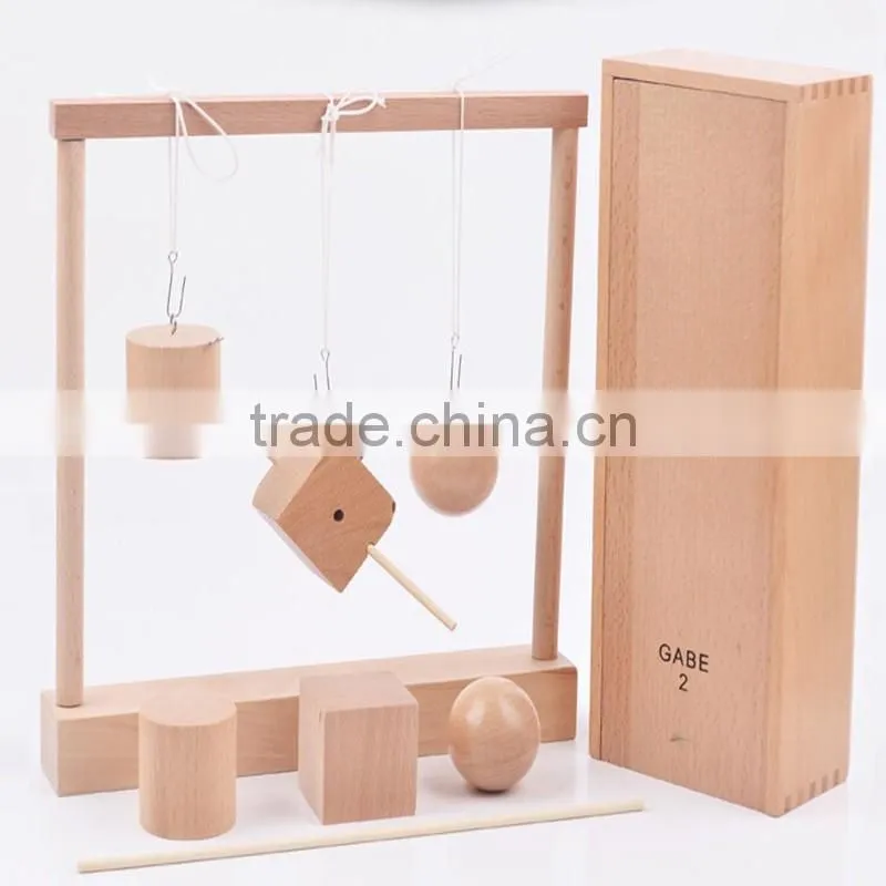Wooden Froebel toy Gabe 2 teaching learning balance blocks baby Preschool education