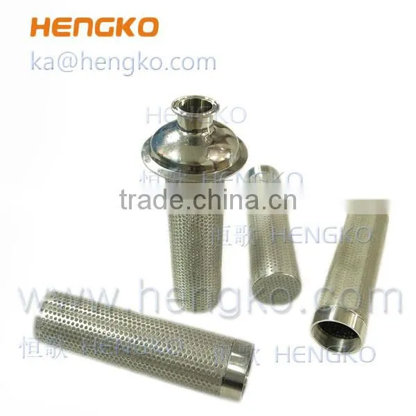 2 microns to 300 um sintered 304 stainless steel wire mesh filter tube