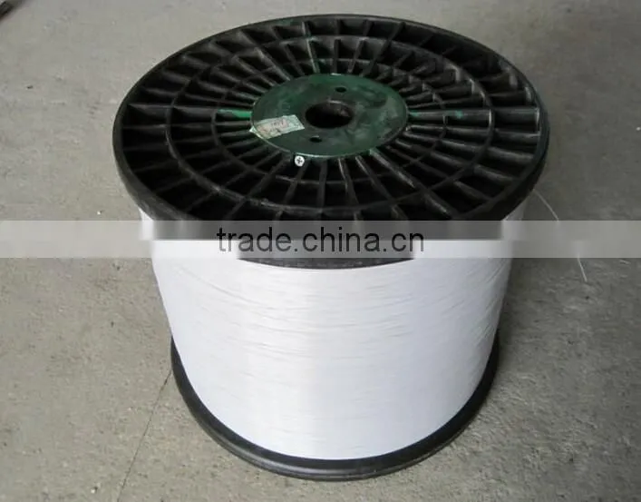 0.68mm white Polyester Monofilament Yarn for Zipper Teeth