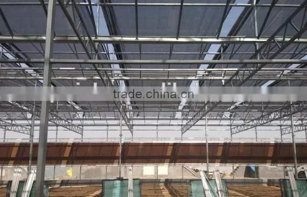 Vegetables grown inside sunshade