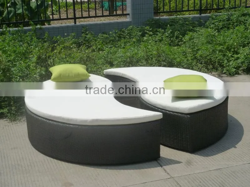 modern patio furniture leisure outdoor unique garden wicker rattan sunbed