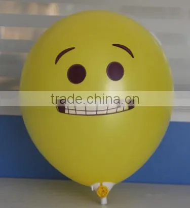 2016 Whosale Emoji Party emulsion Balloon For Decoration