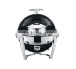 Wholesale round stainless steel roll top chafing dish