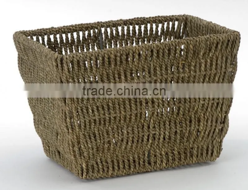 decorative small sundries straw basket for sale