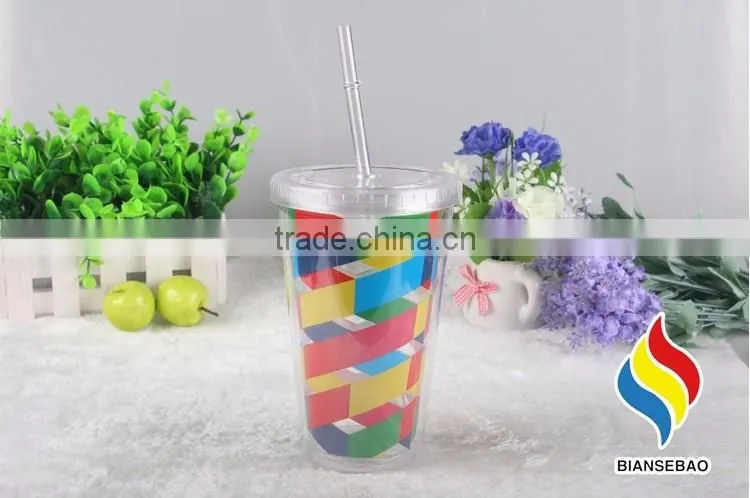 Most popular custom logo colorful plastic cup