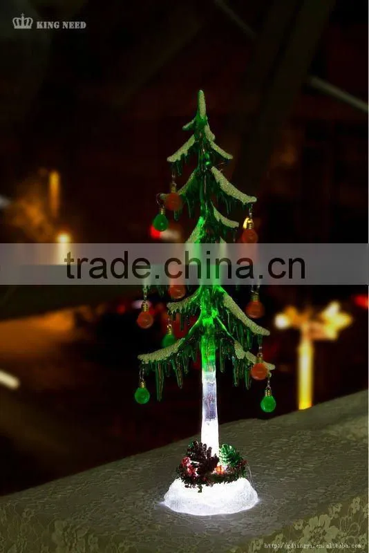 Frozen Acrylic Christmas Tree With Small Night Light