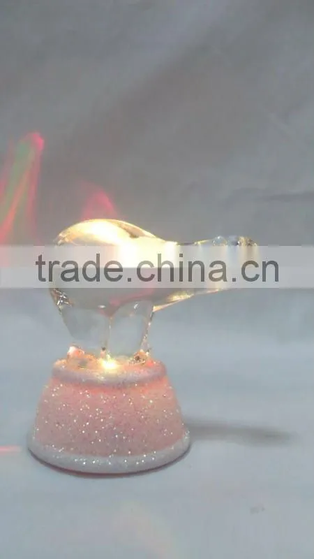 LED electronic light acrylic crystal polar bear animals toys